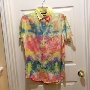 Nautica tie dye collared shirt